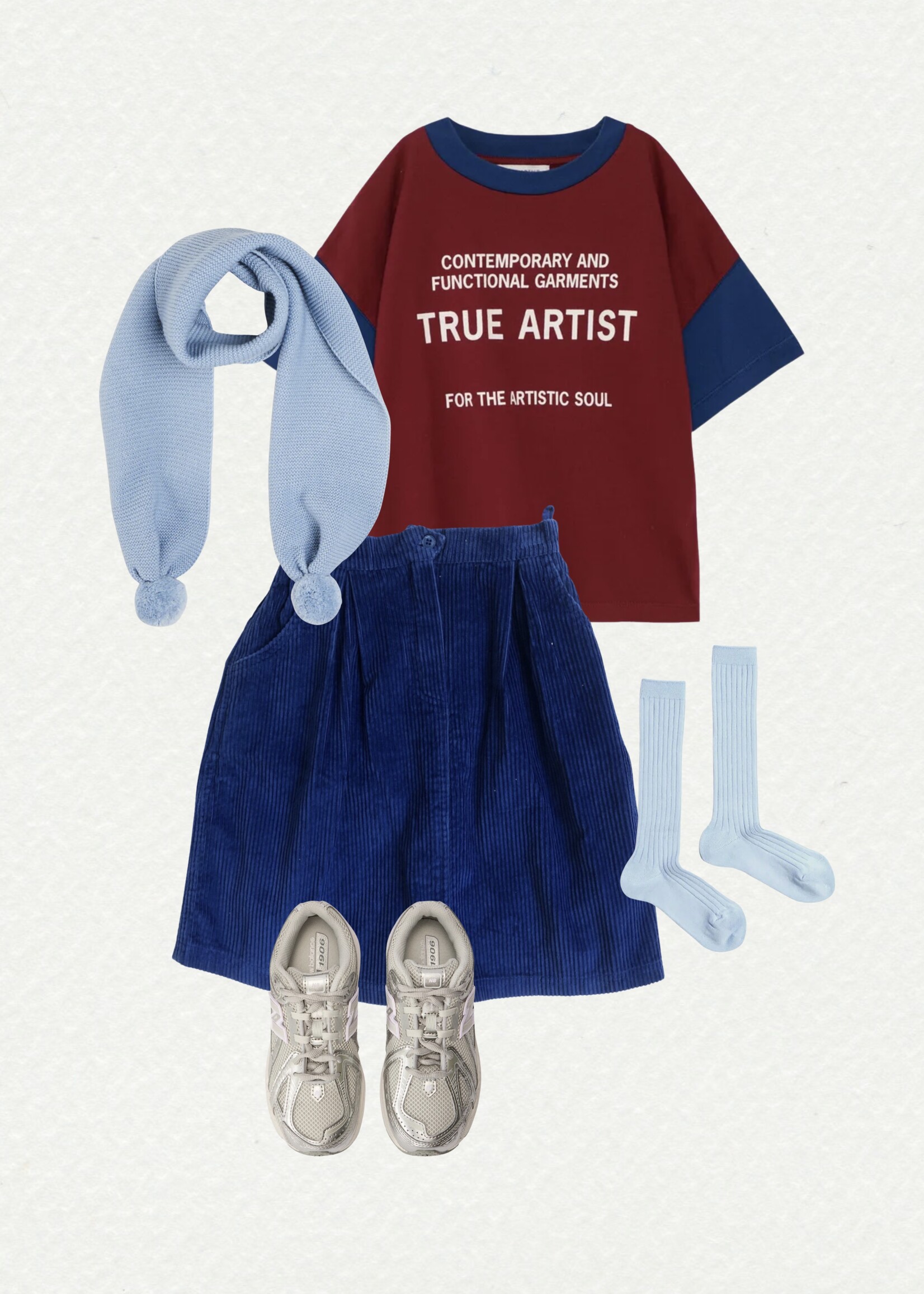 Vintage Cobalt blue velvet skirt 10y