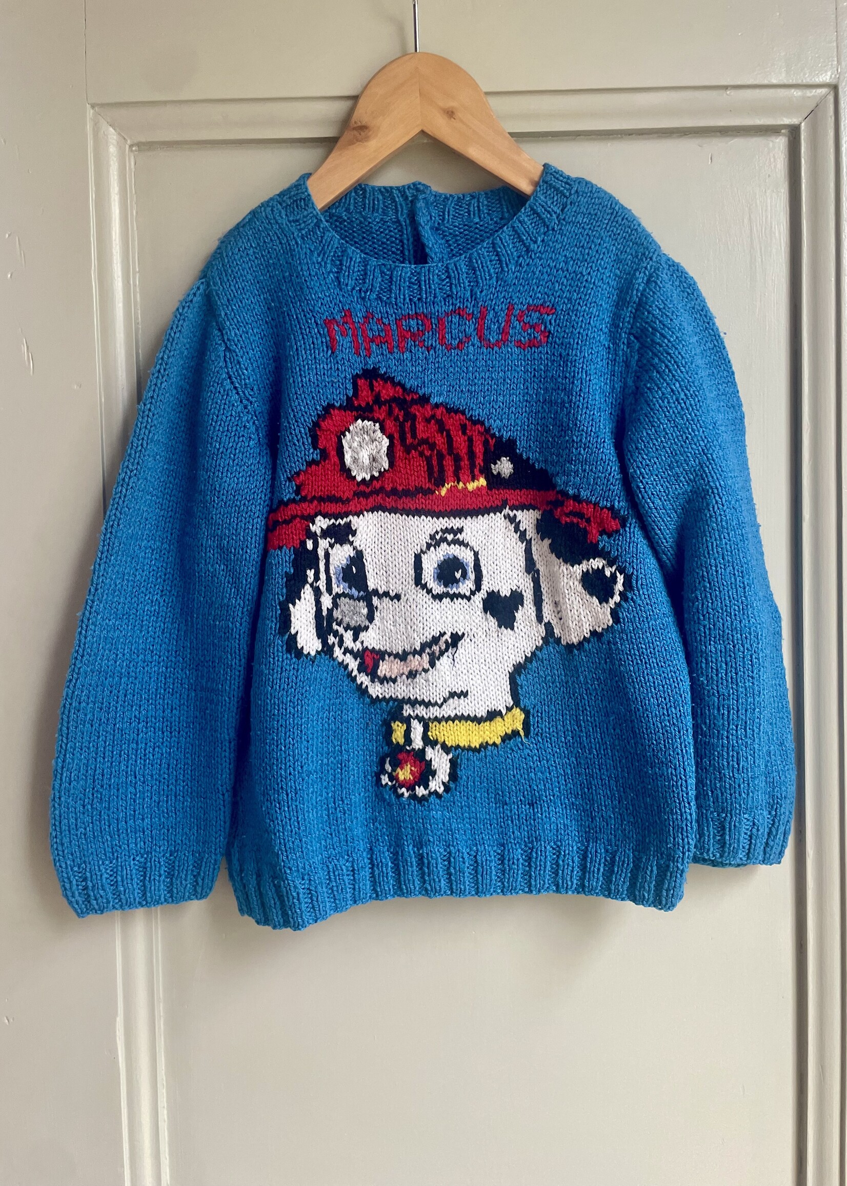 Handmade Paw Patrol Marcus Sweater 6y