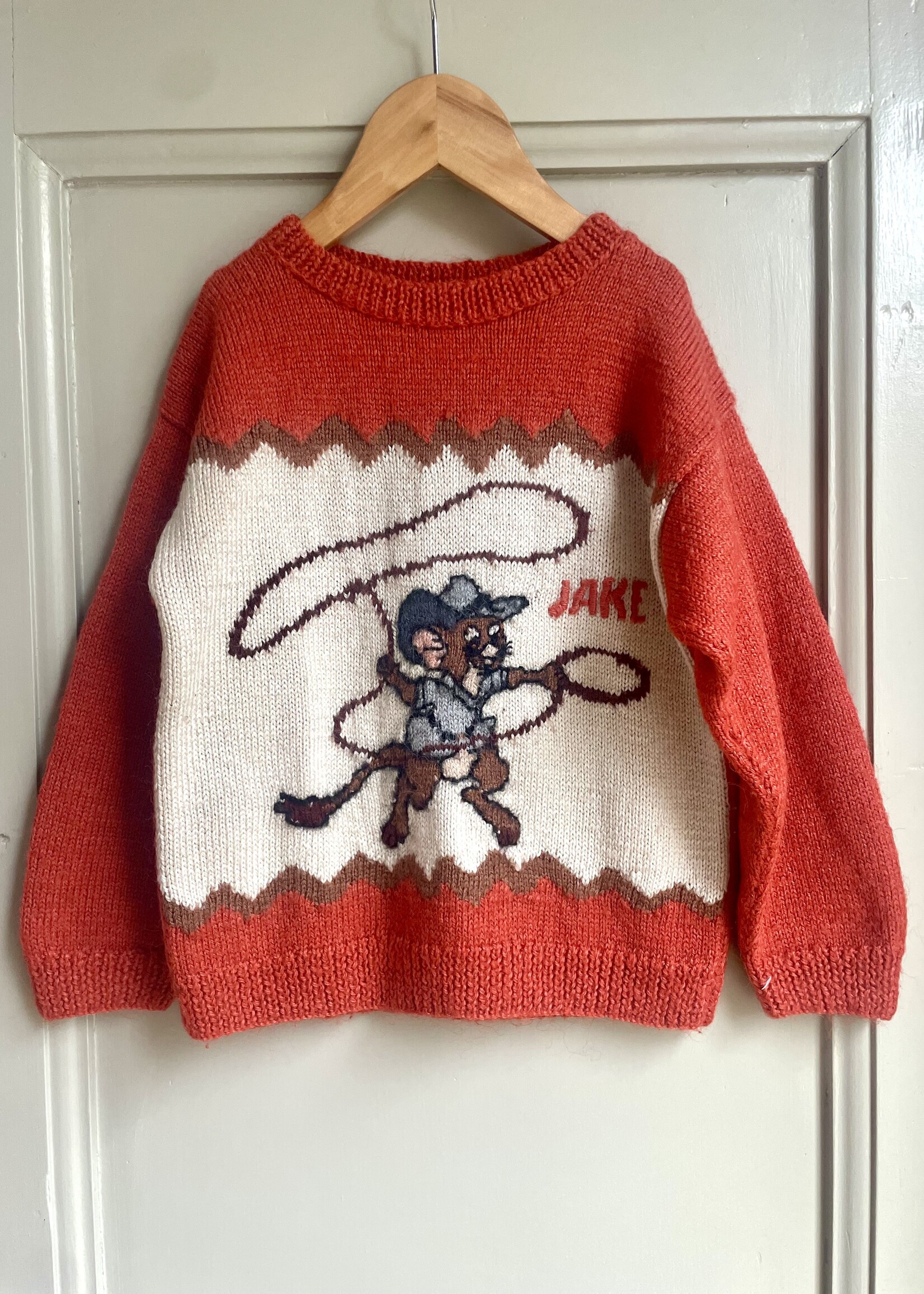 Handmade Cowboy Jake Sweater 4-6y