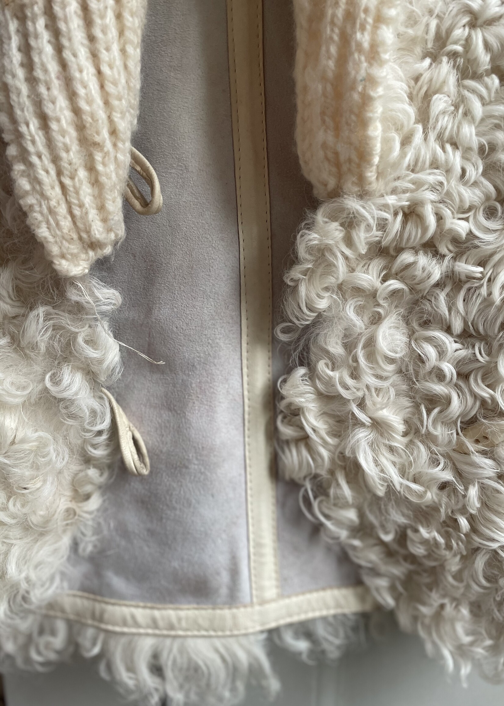 Vintage Fuzzy Sherpa Waistcoat 4-6y