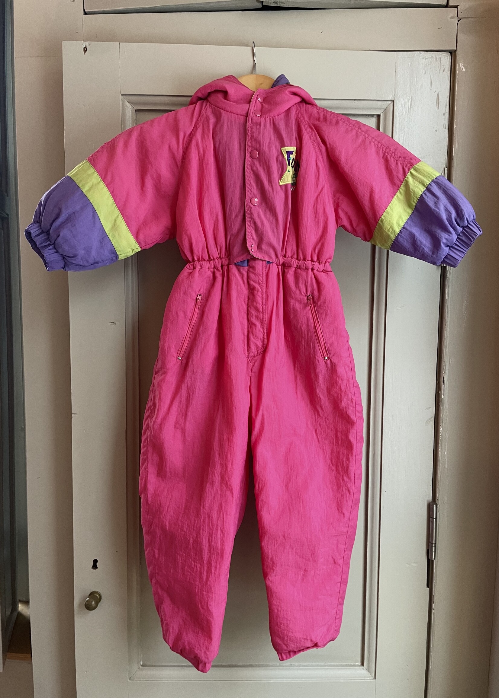 Vintage Pink FUN Snow Winter Suit 4-5y