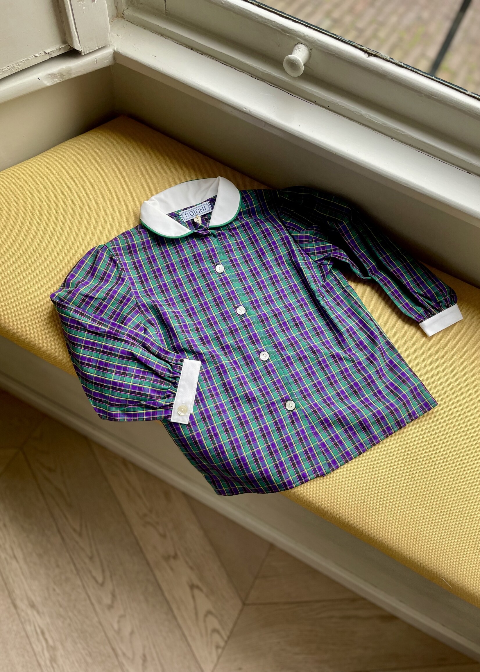 Vintage Tartan Blouse 2-3y