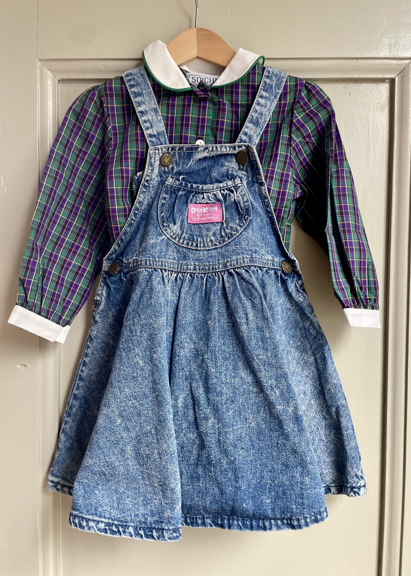Vintage Tartan Blouse 2-3y