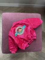 Kid Cool Shiny Pink Bear Bomber Jacket 2y