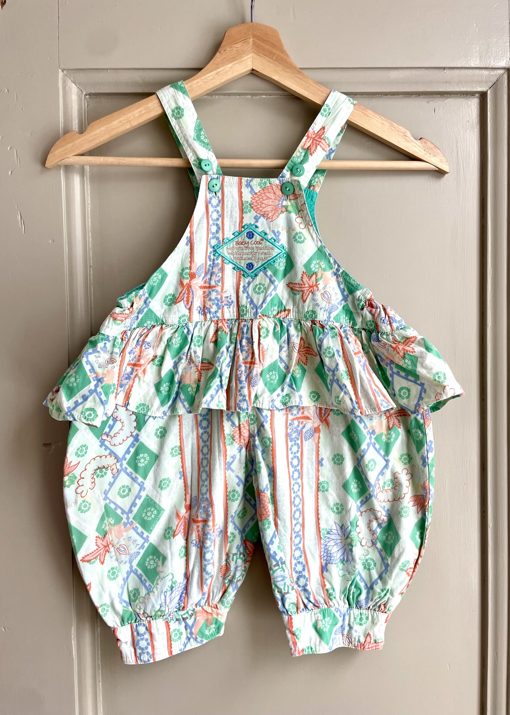 Kid Cool Frilly Puffy Playsuit 2-3y