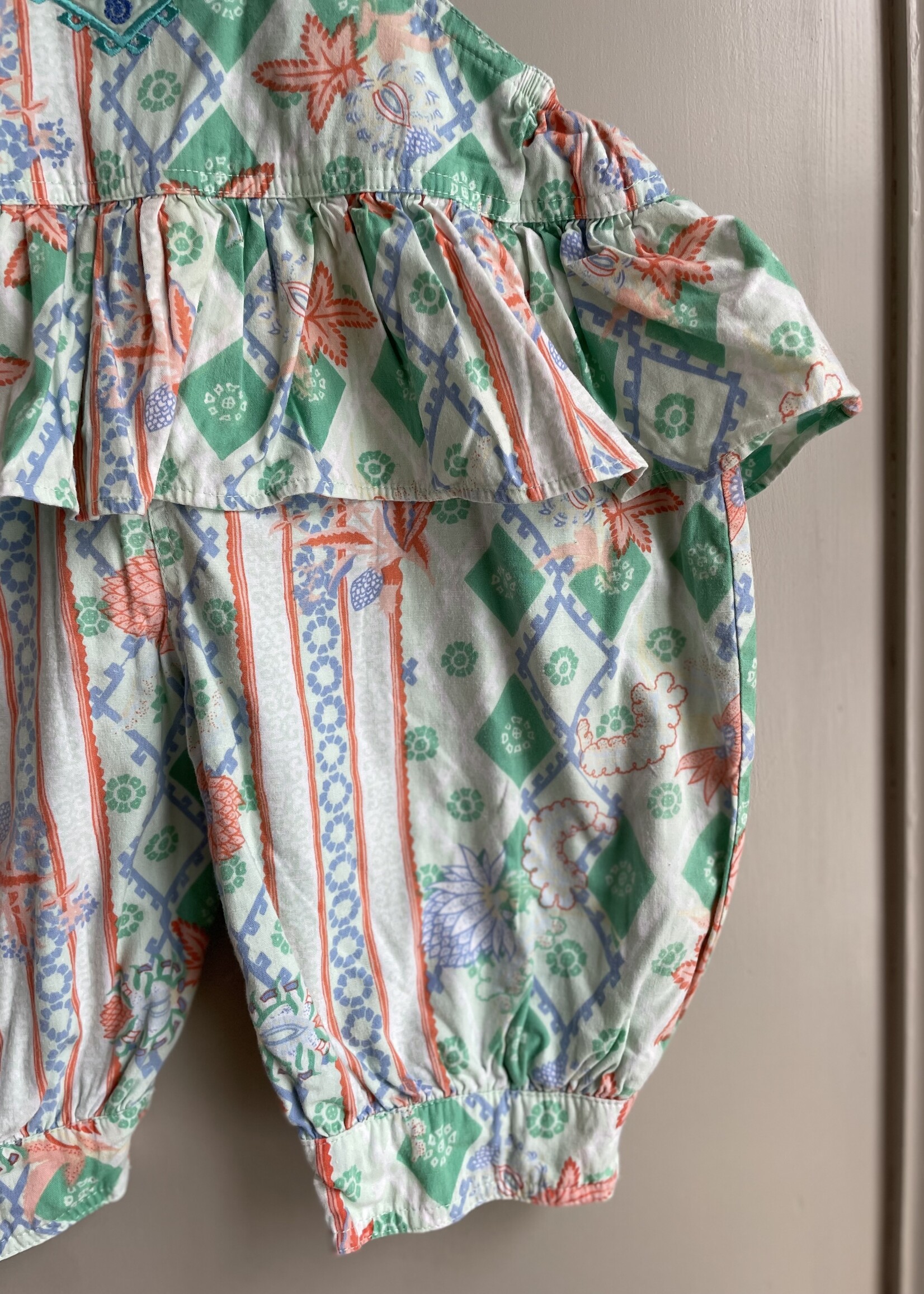 Kid Cool Frilly Puffy Playsuit 2-3y