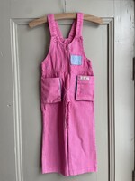 Vintage Pink Velvet Dungarees 18m