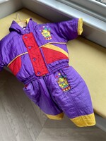 Vintage Purple Circus Bear Winter Suit 9m