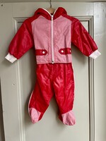 Vintage Red Winter Suit 9-12m