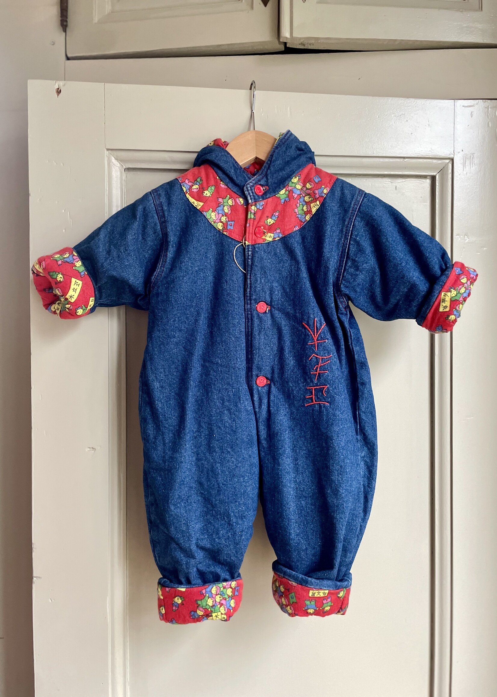 Vintage Denim Winter Suit 3-6m