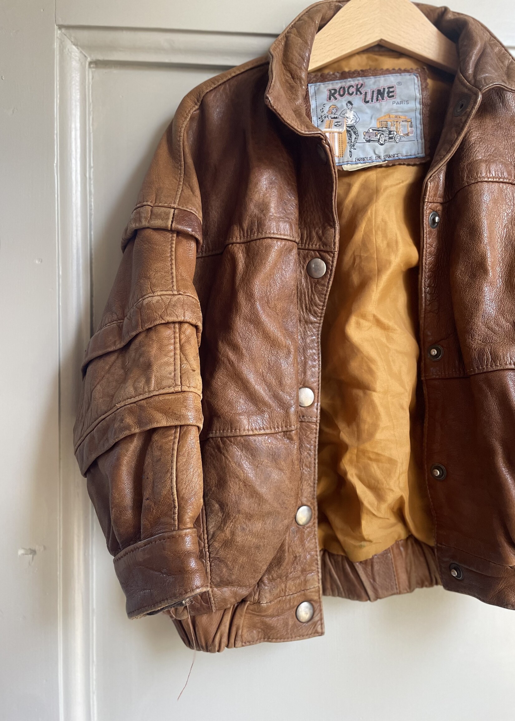 Vintage Chestnut Leather Jacket 4y