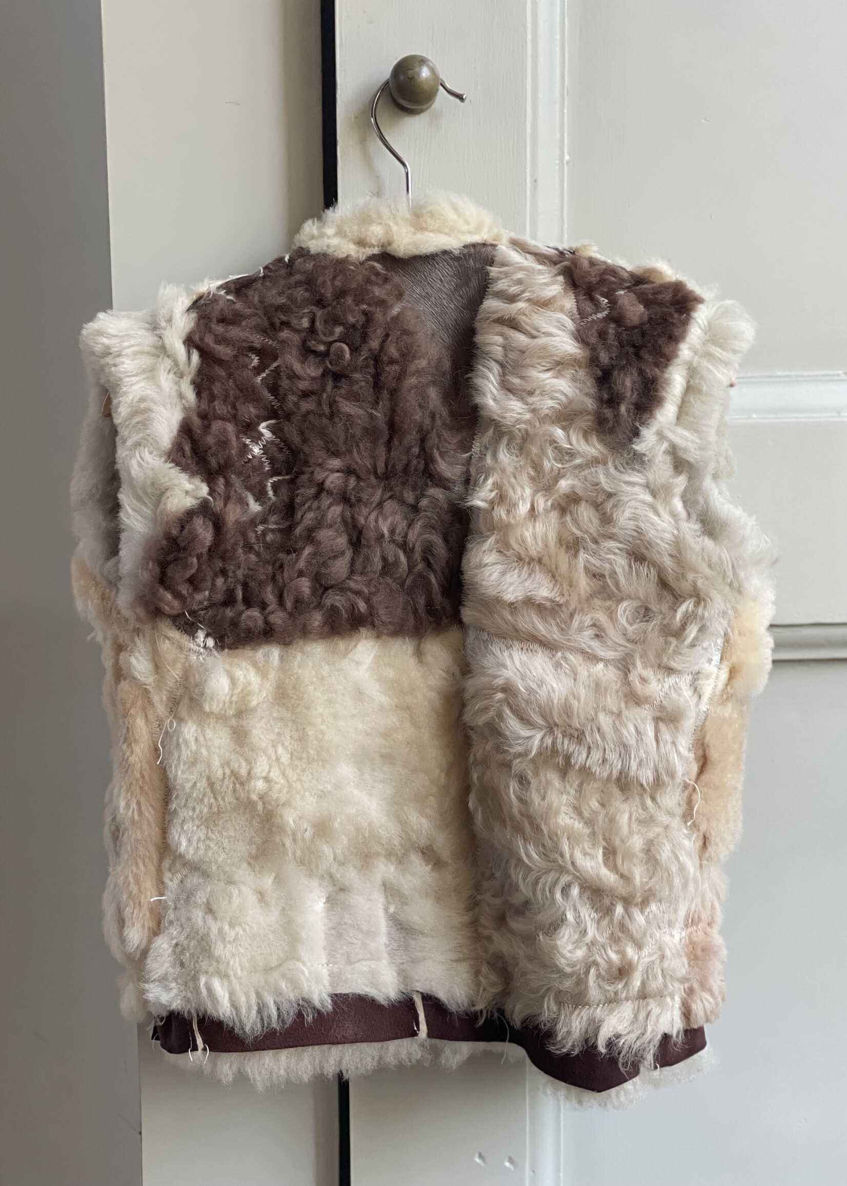 Handmade Suede Sheepskin Waistcoat 4y
