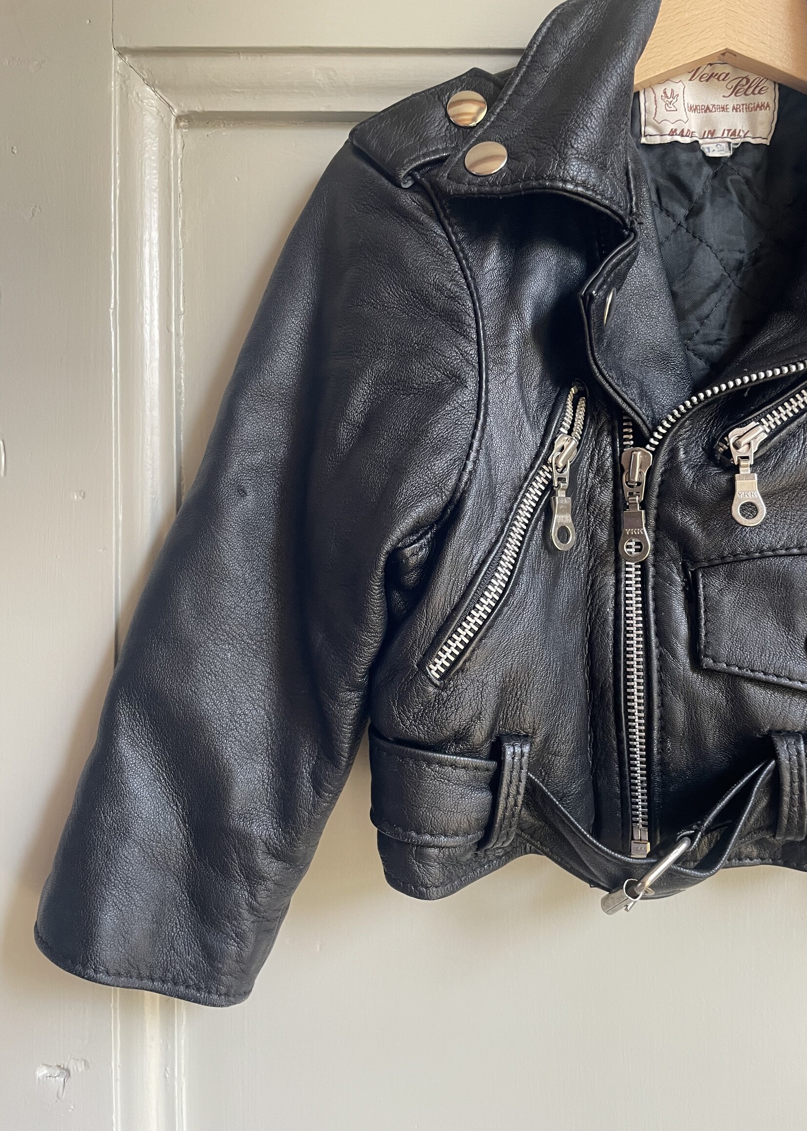 Vintage Leather Biker Jacket 18-24m