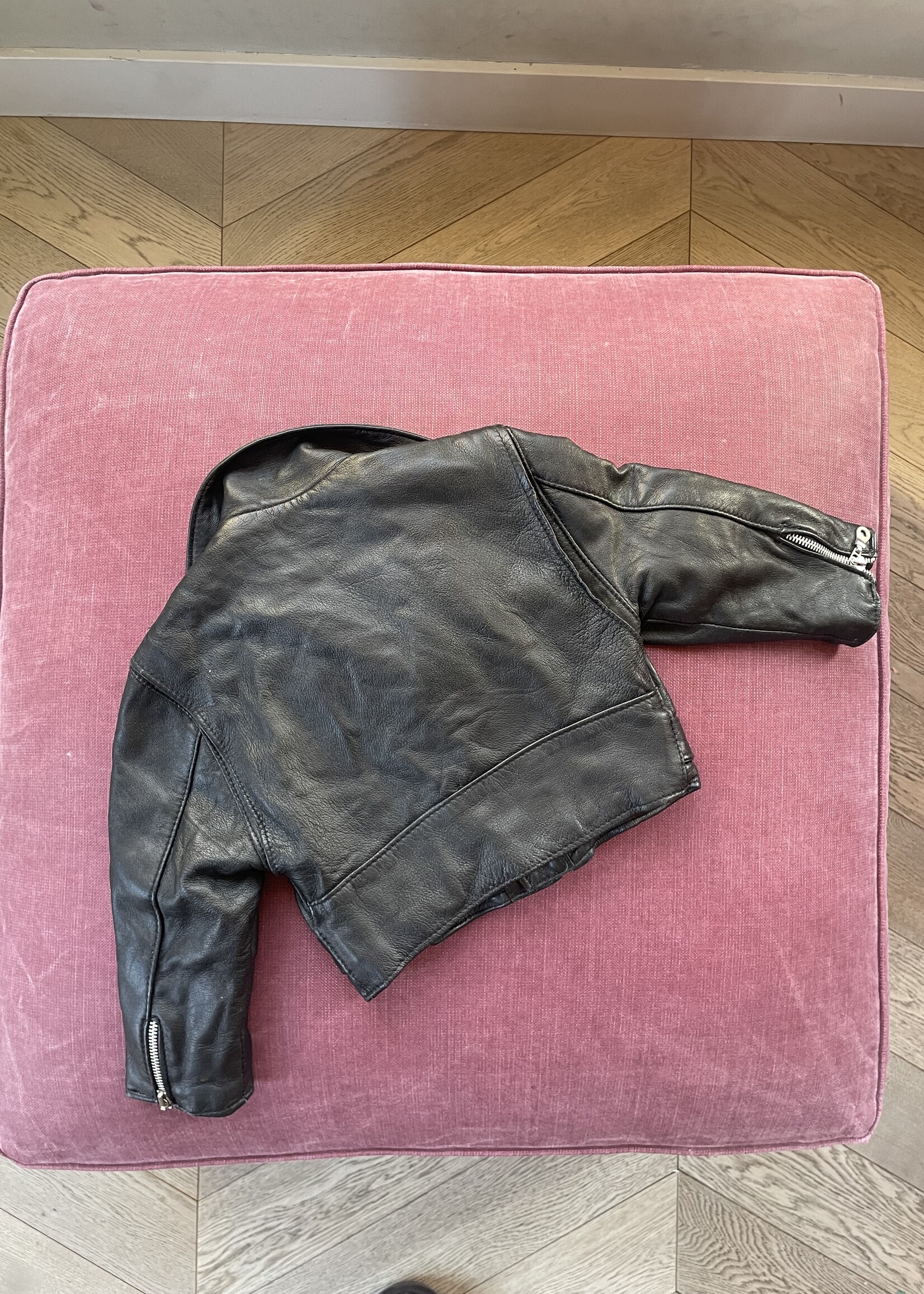 Vintage Leather Biker Jacket 18-24m