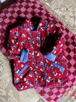 Vintage Red Velvet Bear Jacket 4y