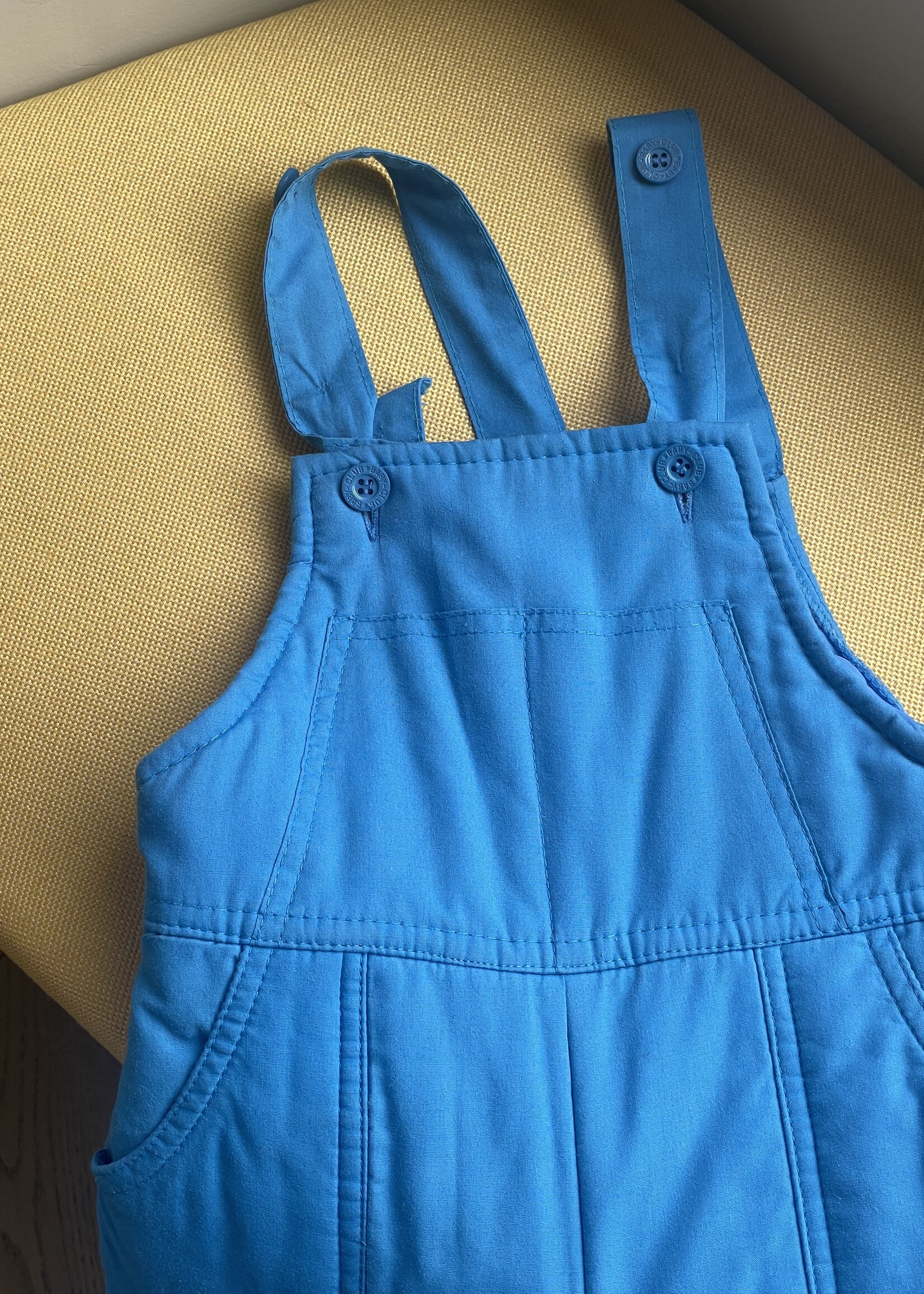 Vintage Blue padded Winter Suit/Dungarees 18-24m