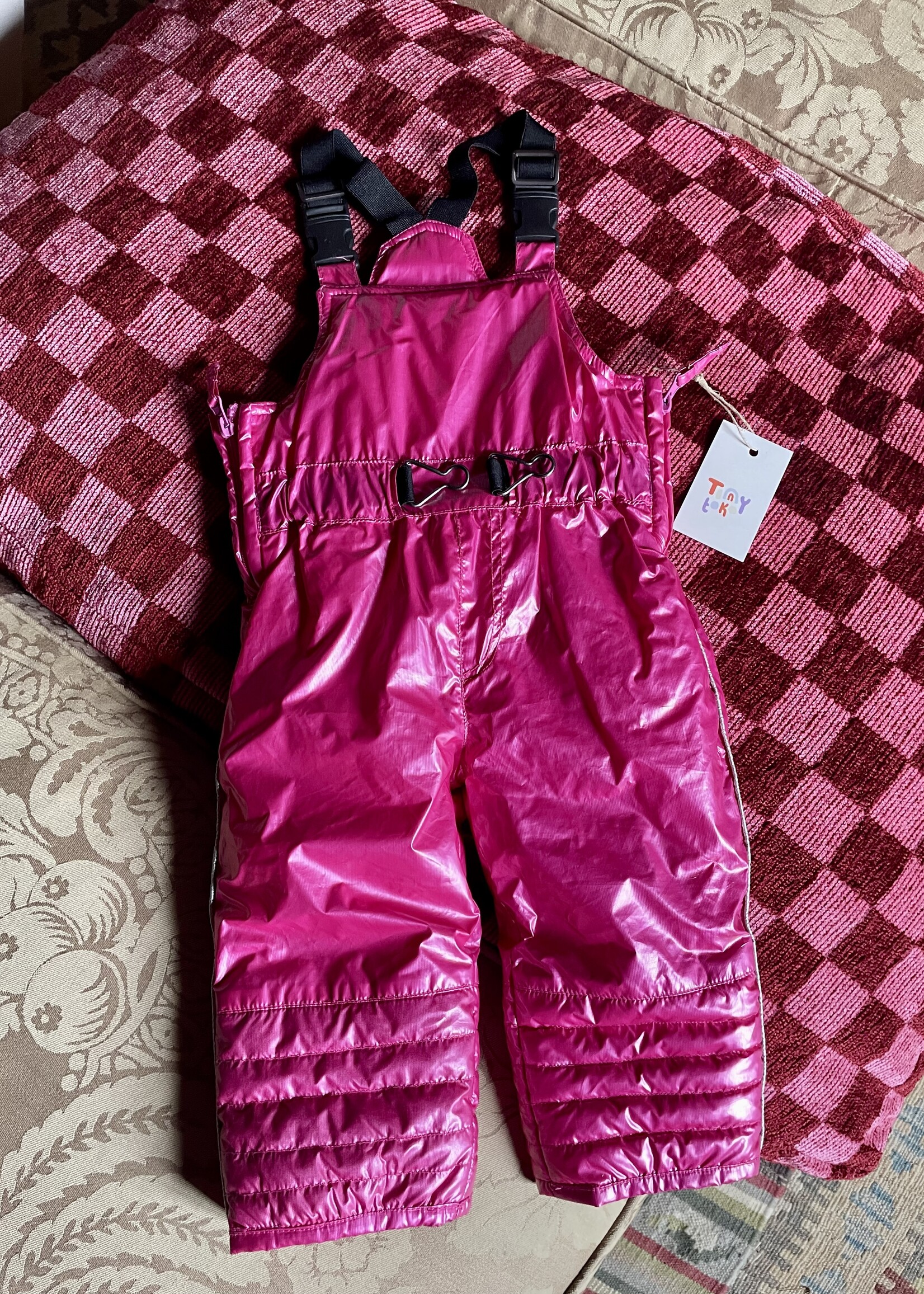 Vintage Shiny Bright Pink Winter Suit 12m