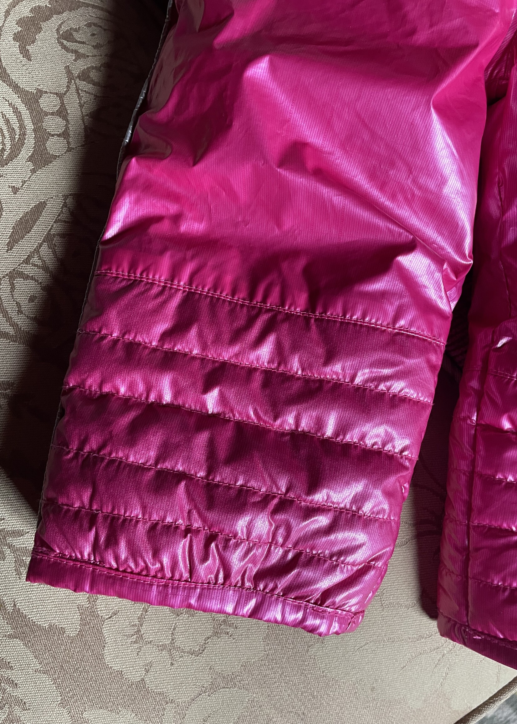 Vintage Shiny Bright Pink Winter Suit 12m