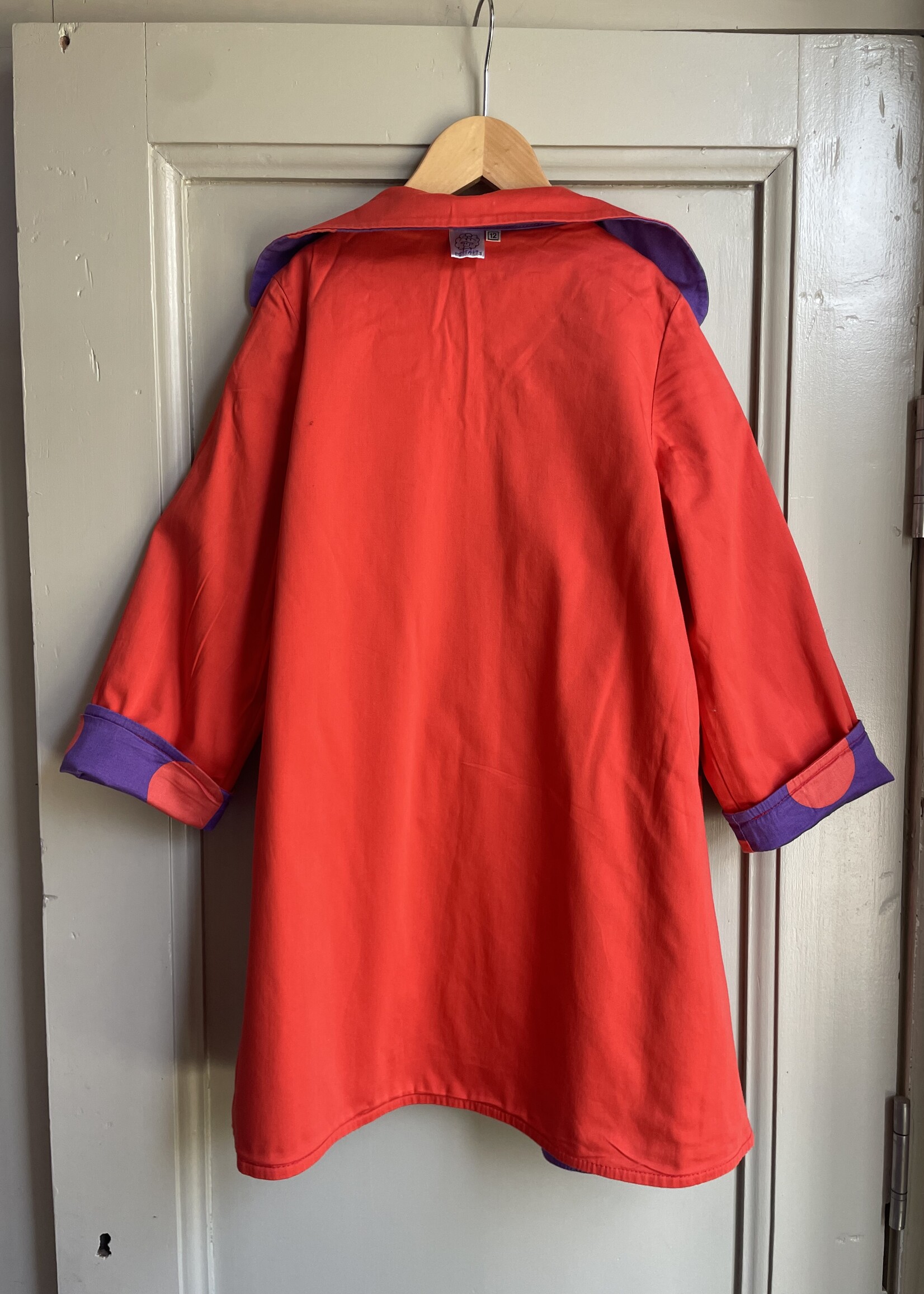 Vintage Reversible Polka Dot Trench Coat 8y