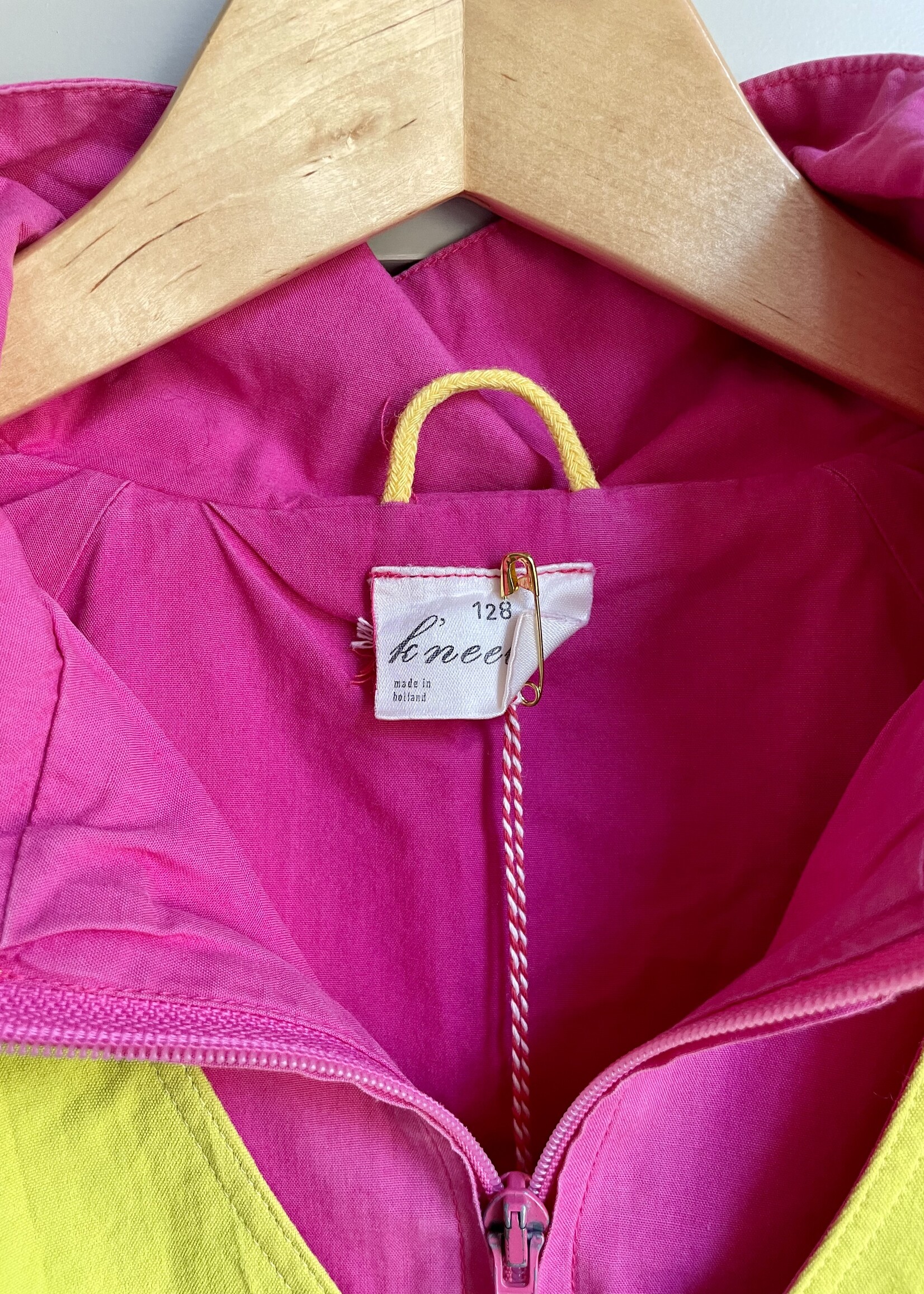 K'neeltje Pink Yellow/Green Summer Jacket 8y