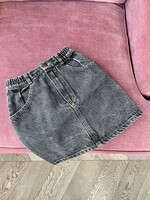 Vintage Black Denim Skirt 6y