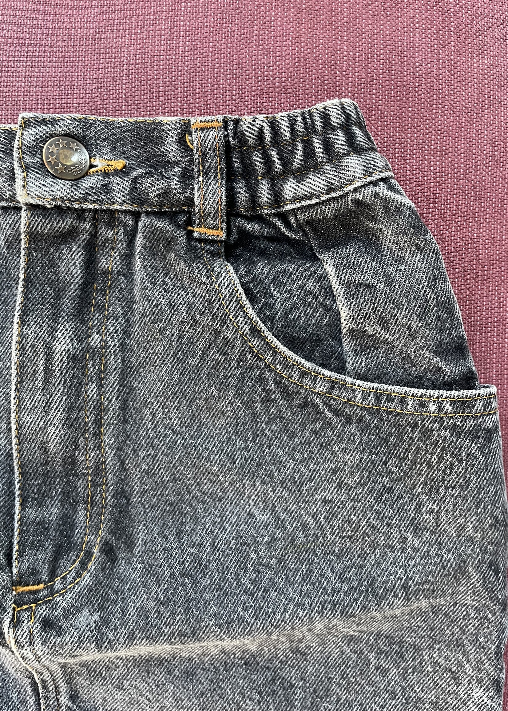 Vintage Black Denim Skirt 6y