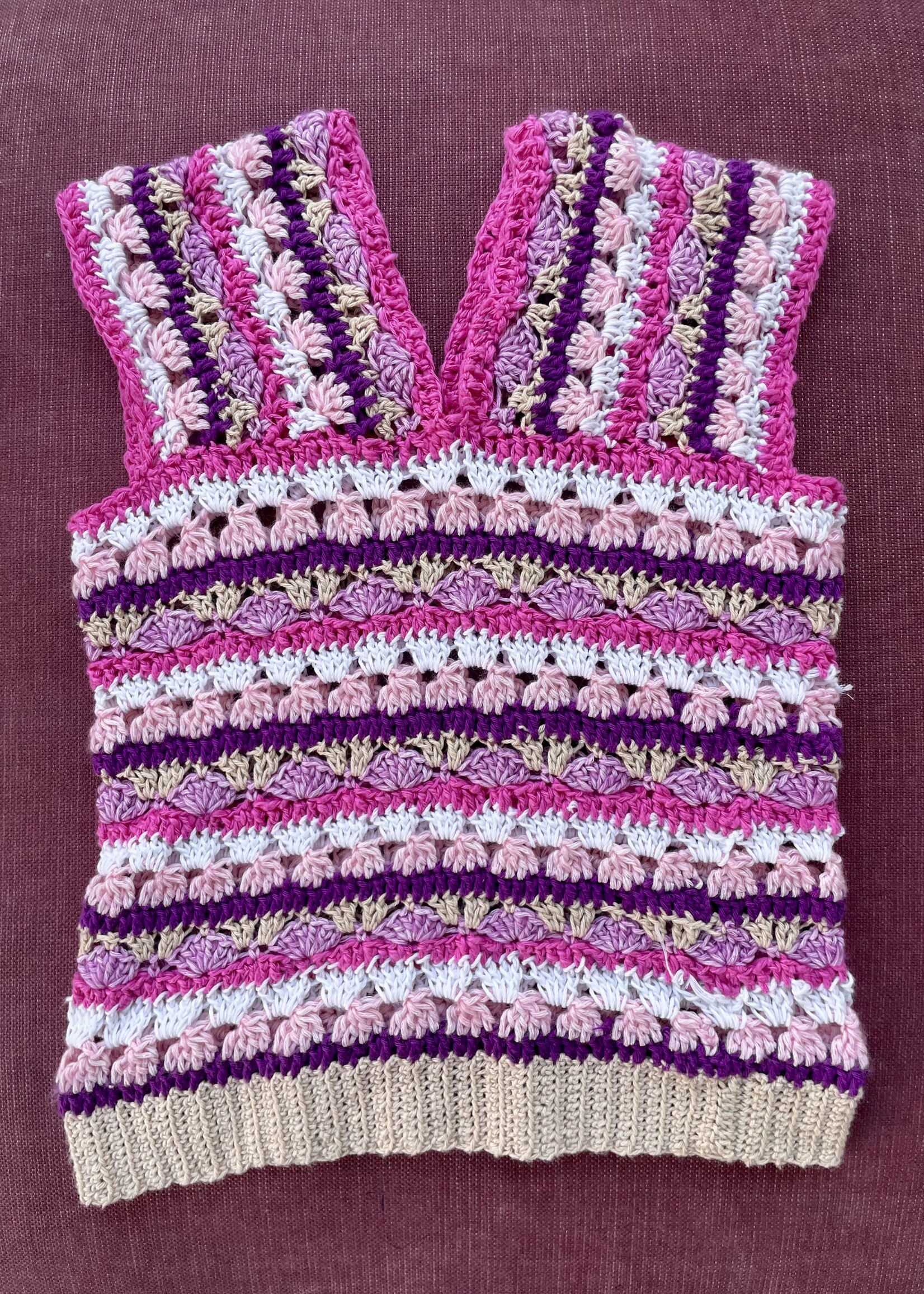 Handmade Crochet Top 6y