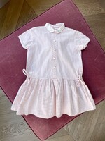 Vintage Pink Striped Dress 3-4y