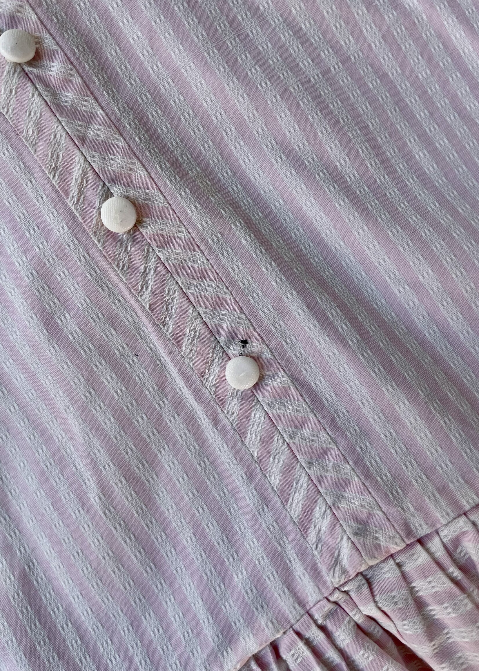 Vintage Pink Striped Dress 3-4y