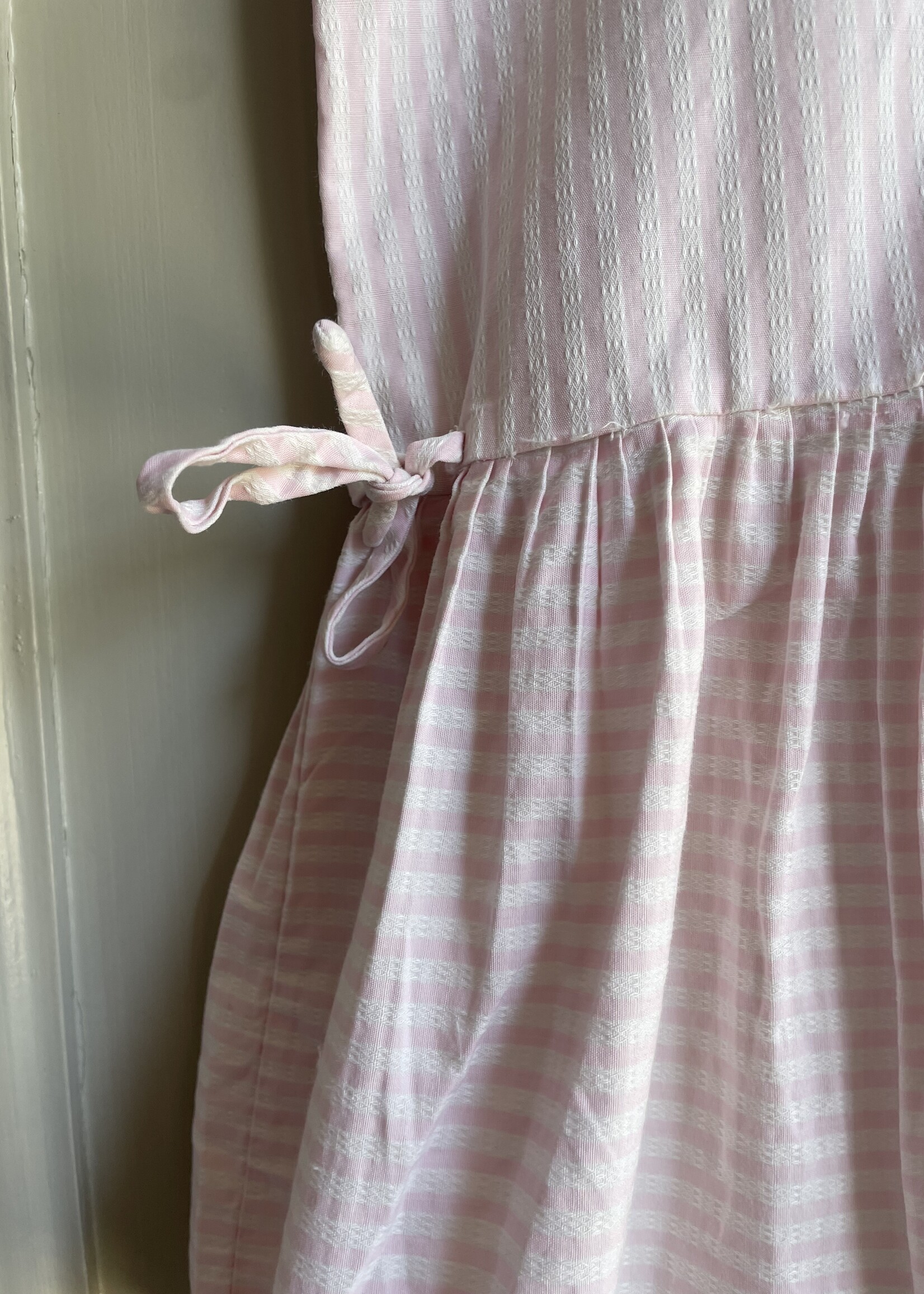 Vintage Pink Striped Dress 3-4y
