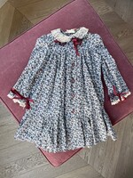 Vintage Floral Lined Frilly Dress 3y
