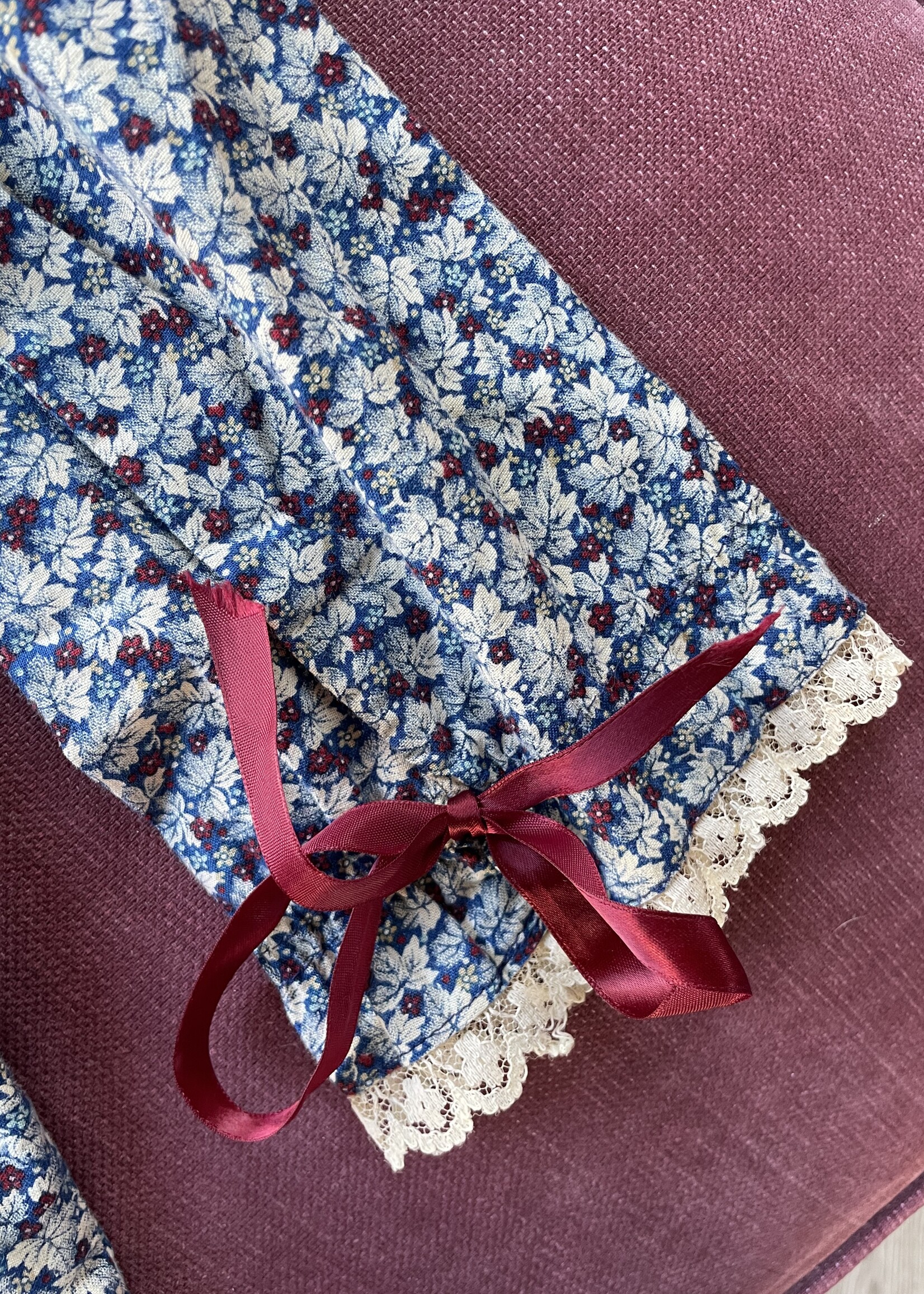 Vintage Floral Lined Frilly Dress 3y