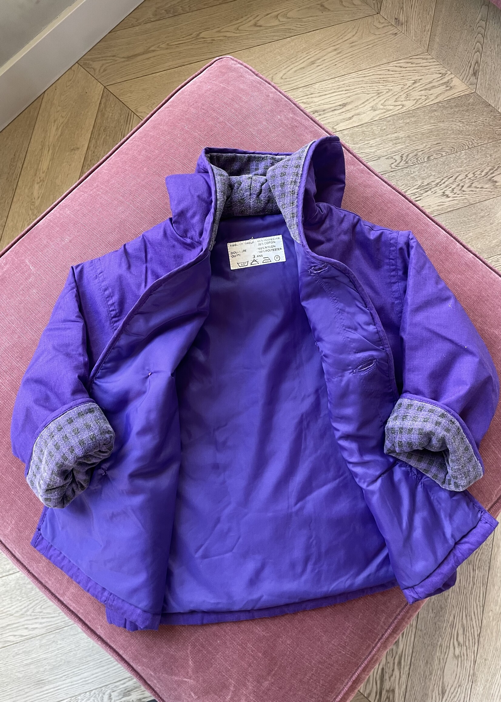 Vintage Purple Mid Season Jacket 3y