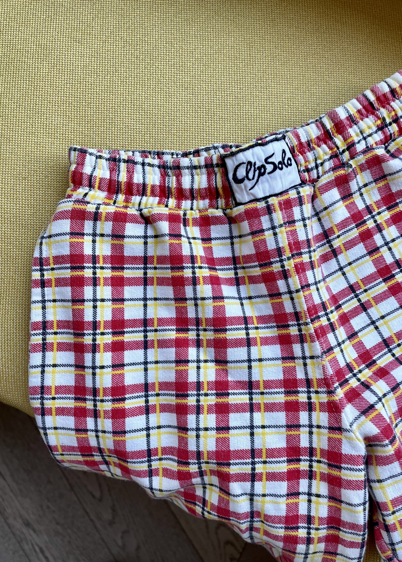 Vintage Checked Jogging Pants 2-3y