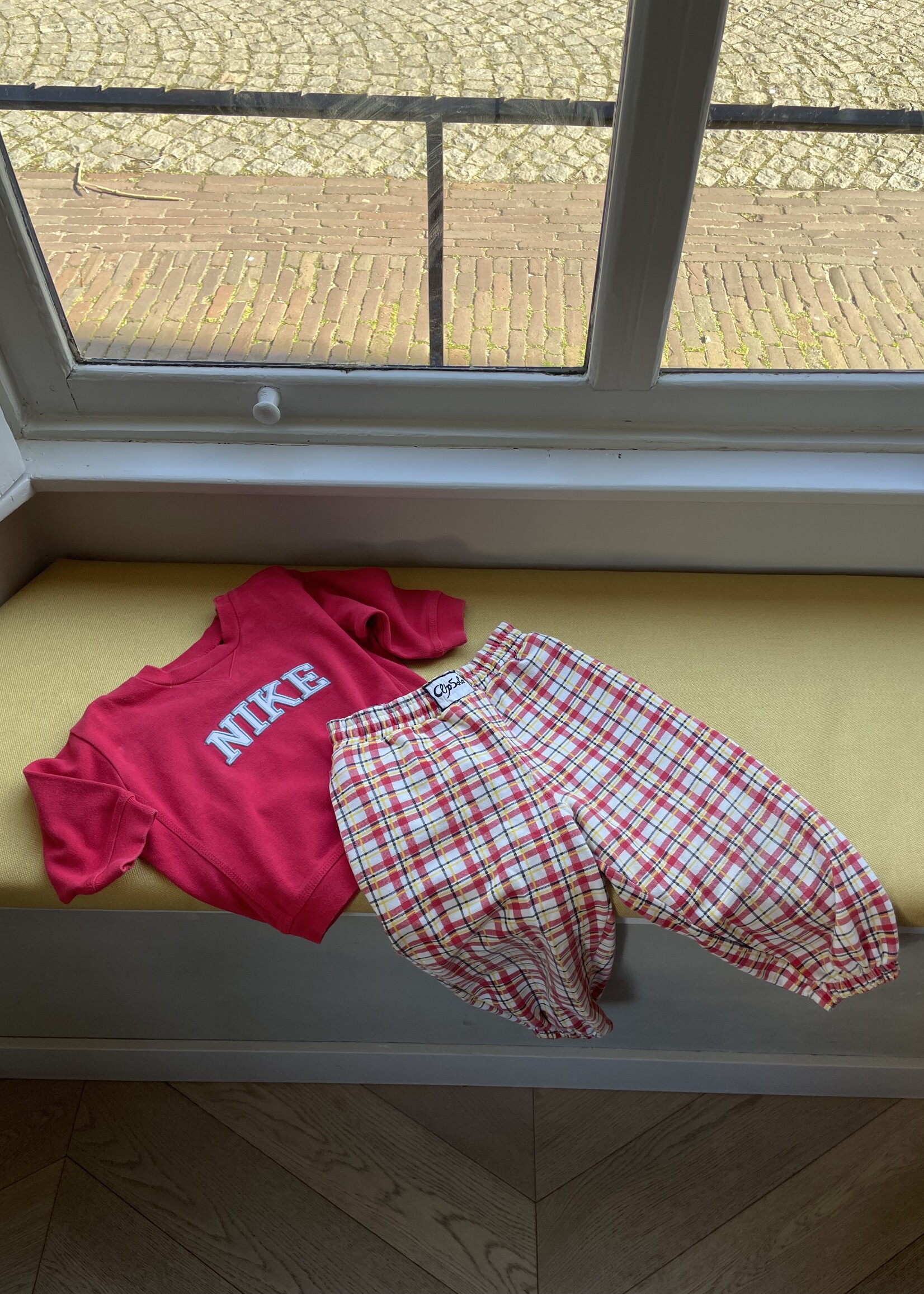 Vintage Checked Jogging Pants 2-3y