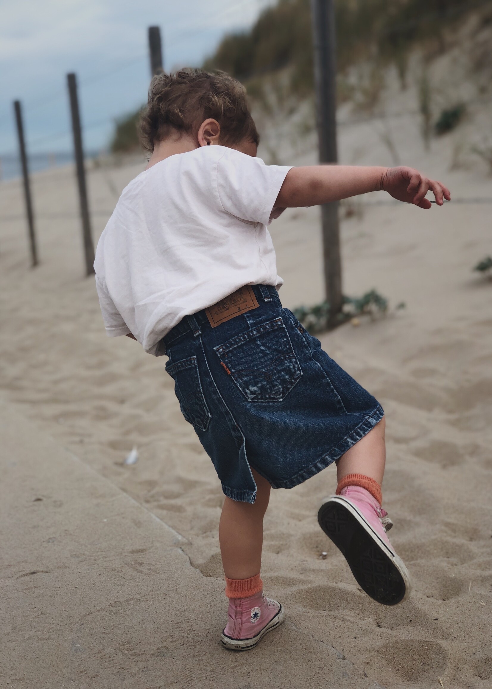 Levi's Orange Tab Denim Skirt 2y