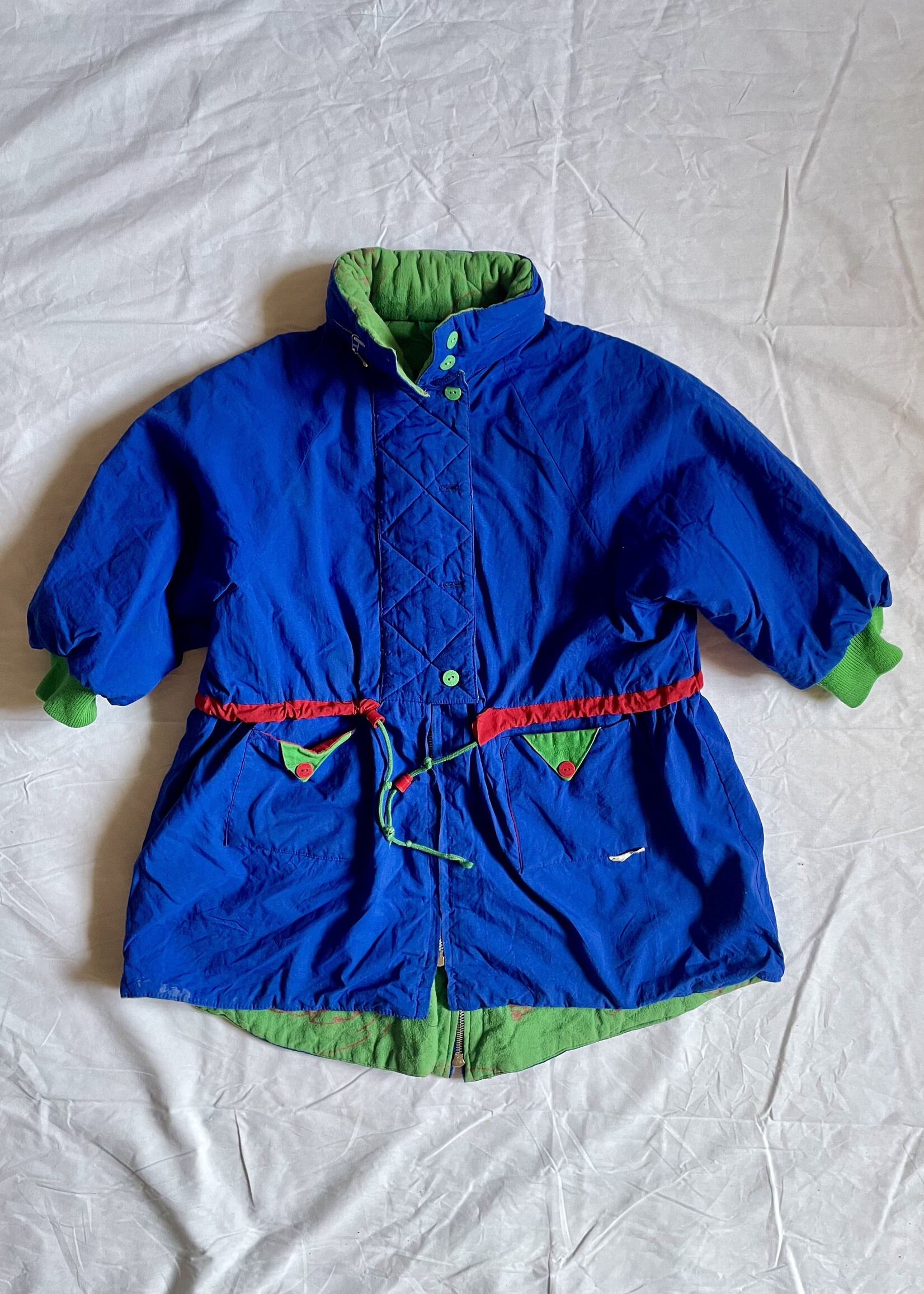 K'neeltje Blue Clowns Parka Jacket 8y