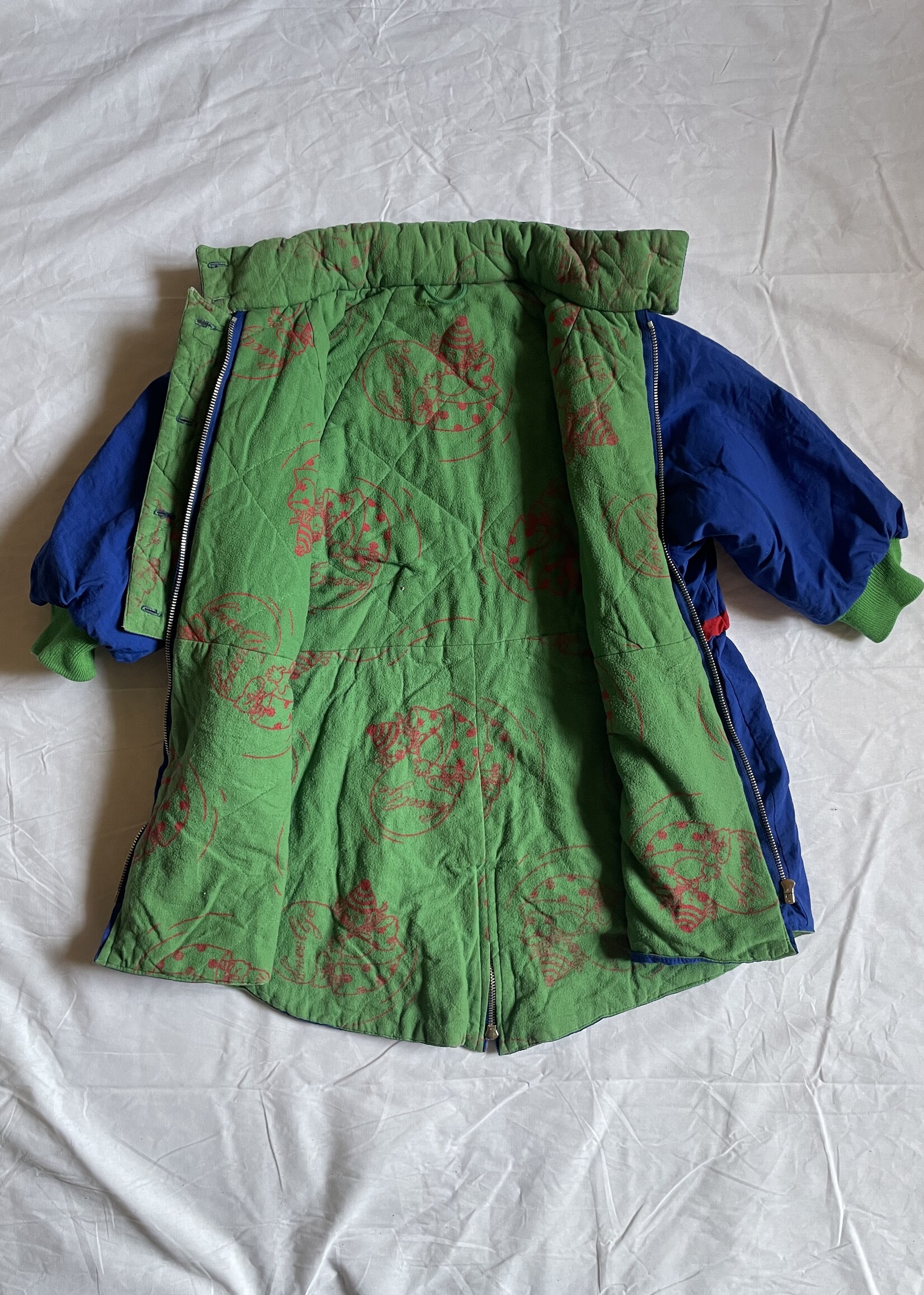 K'neeltje Blue Clowns Parka Jacket 8y