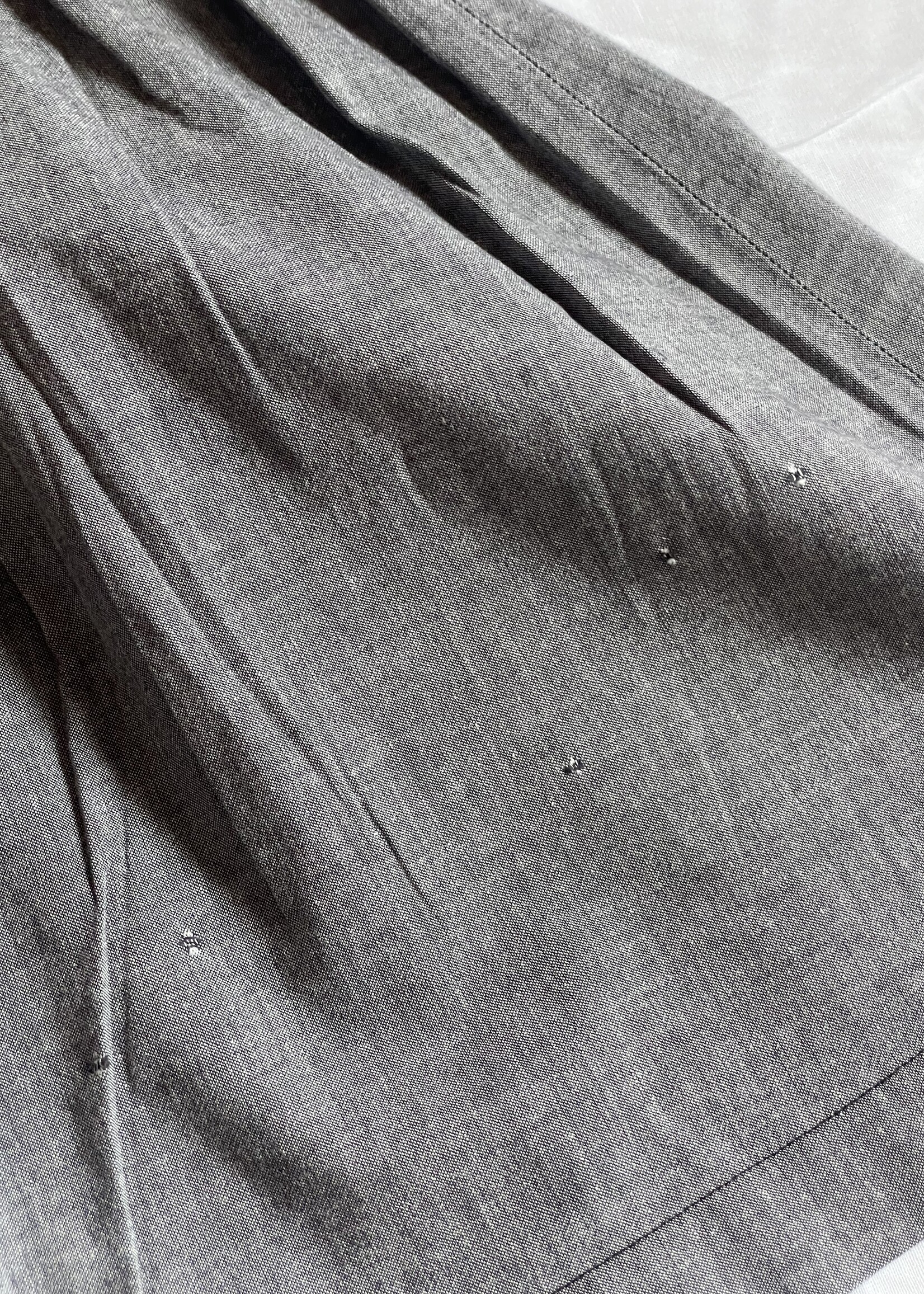 Vintage Grey Vichy Cherry Dress 4-5y