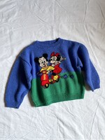 Handmade Mickey and Minnie Sweater 4y