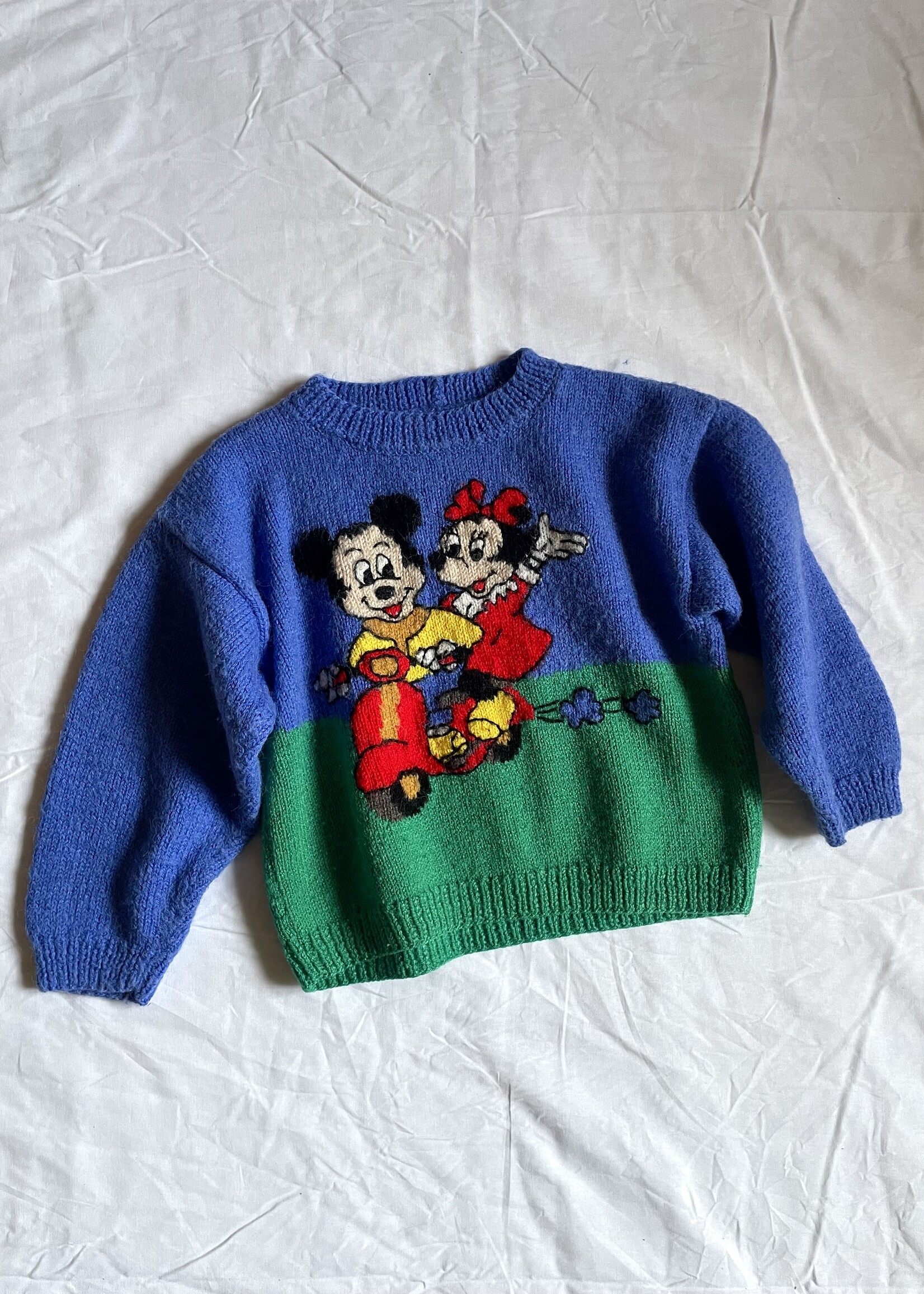 Handmade Mickey and Minnie Sweater 4y
