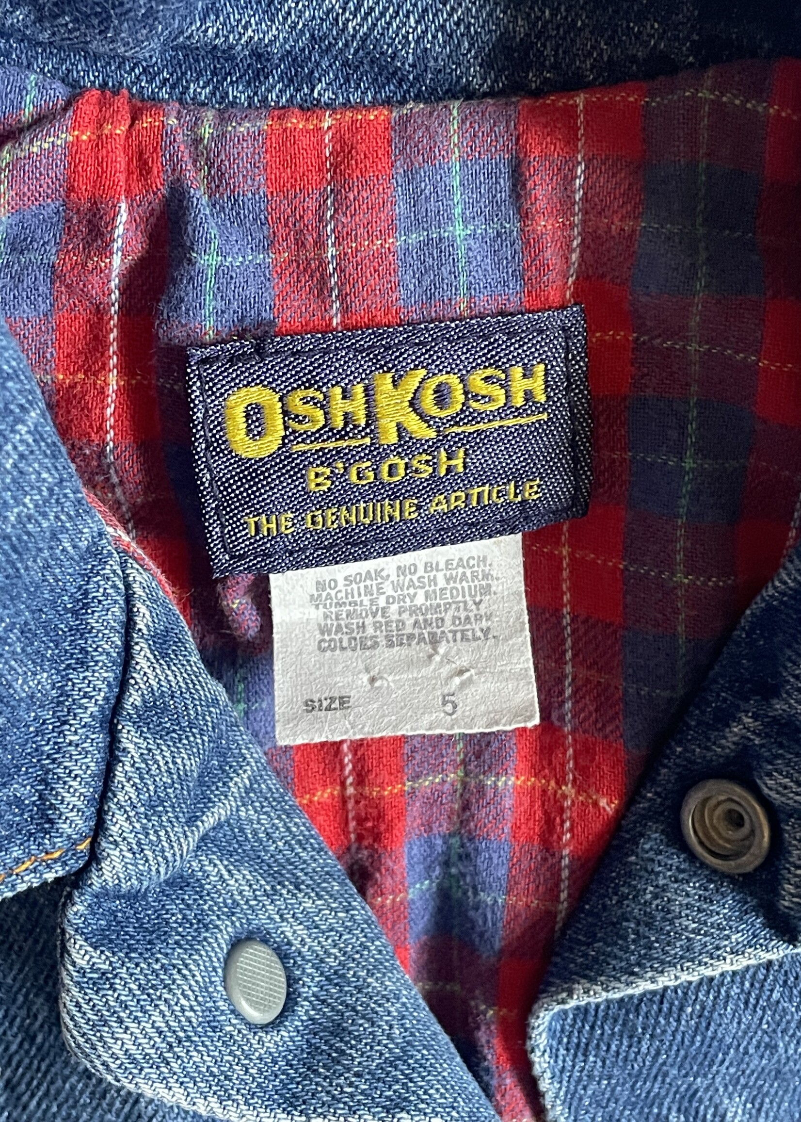 OshKosh USA Lined Denim Jacket 2-4y