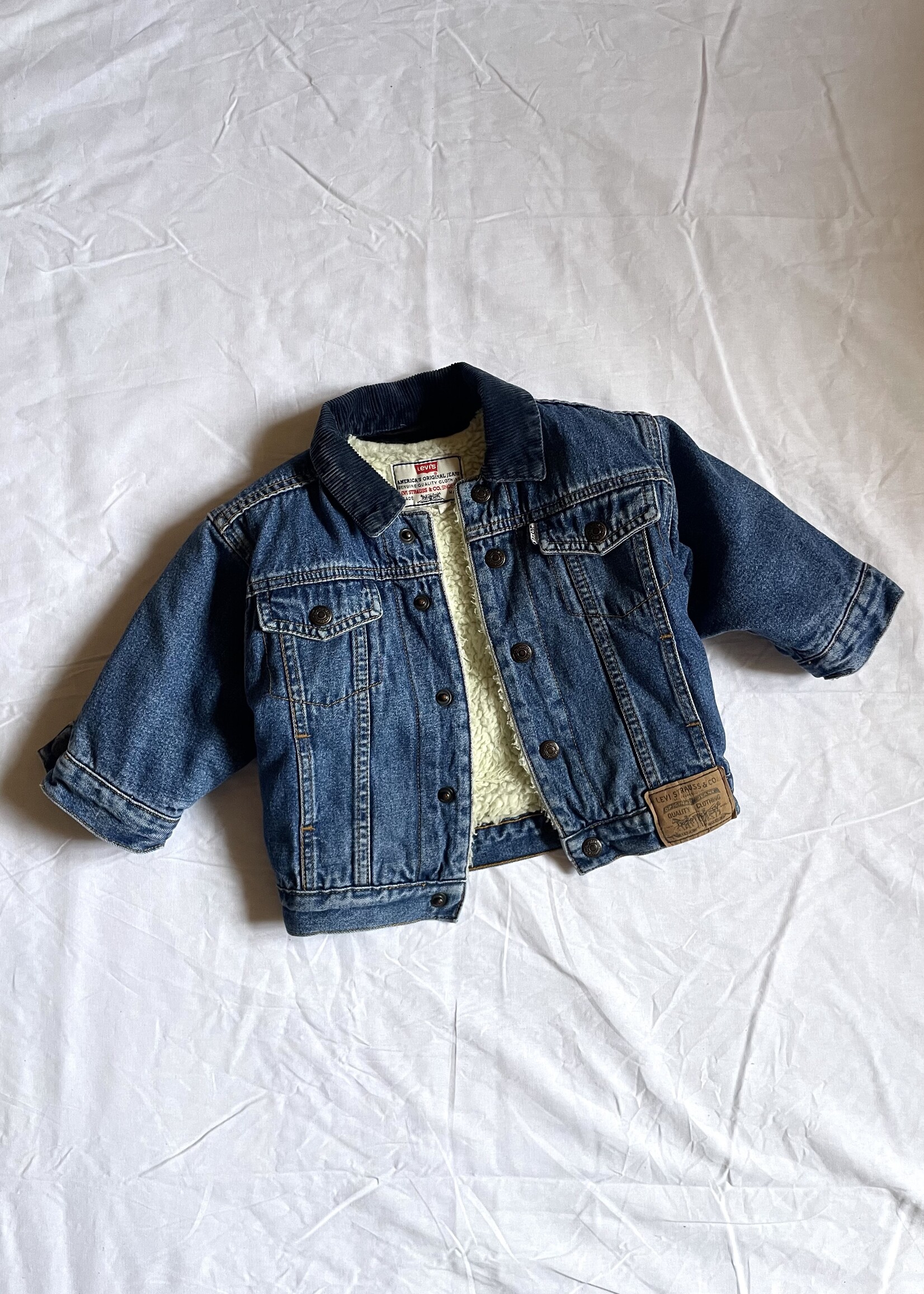 Levi's White Tab Sherpa Denim Jacket 12m