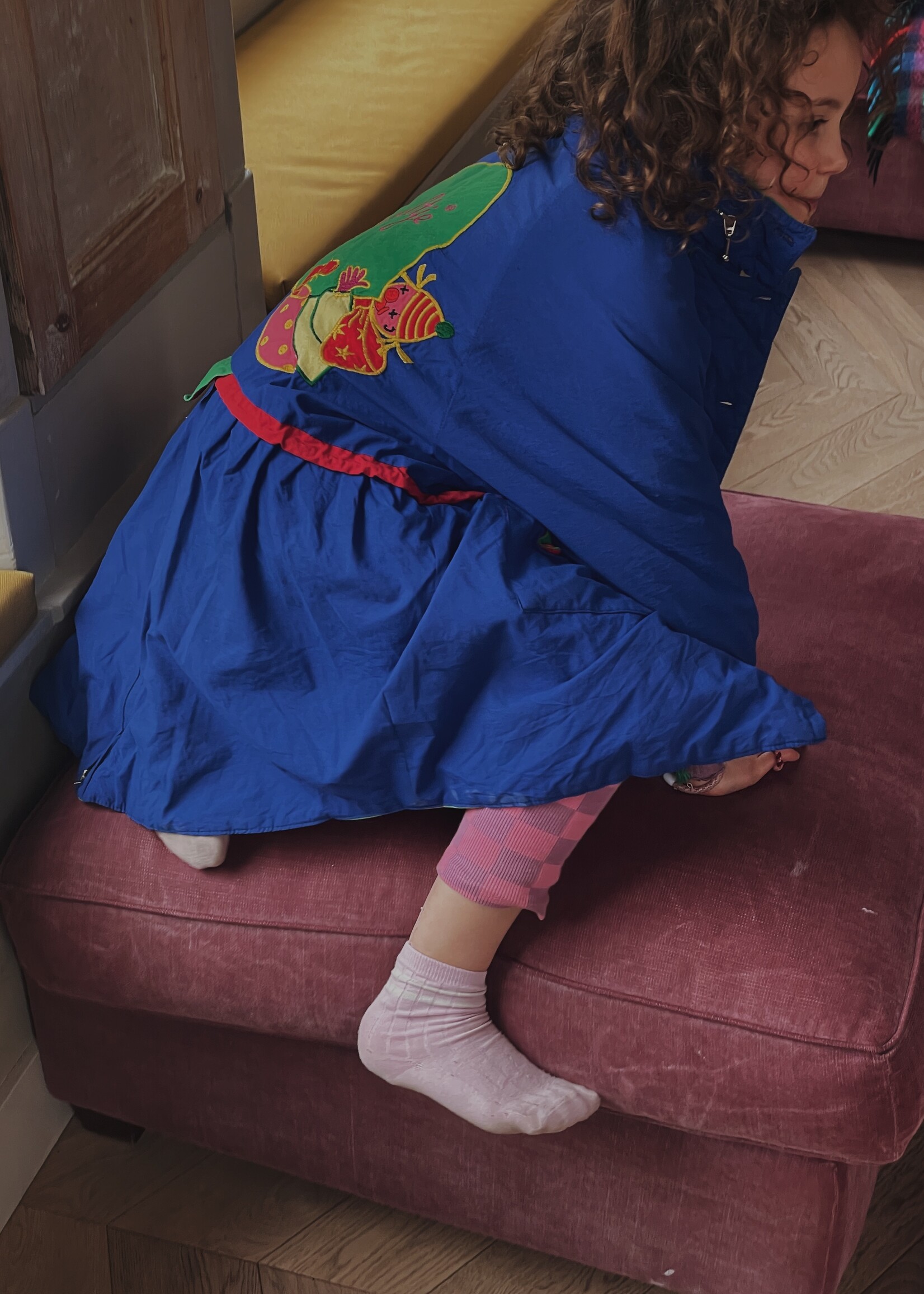 K'neeltje Blue Clowns Parka Jacket 8y