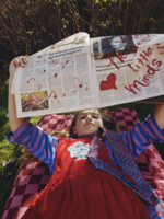 Vintage Red Velvet Times Dress 9y