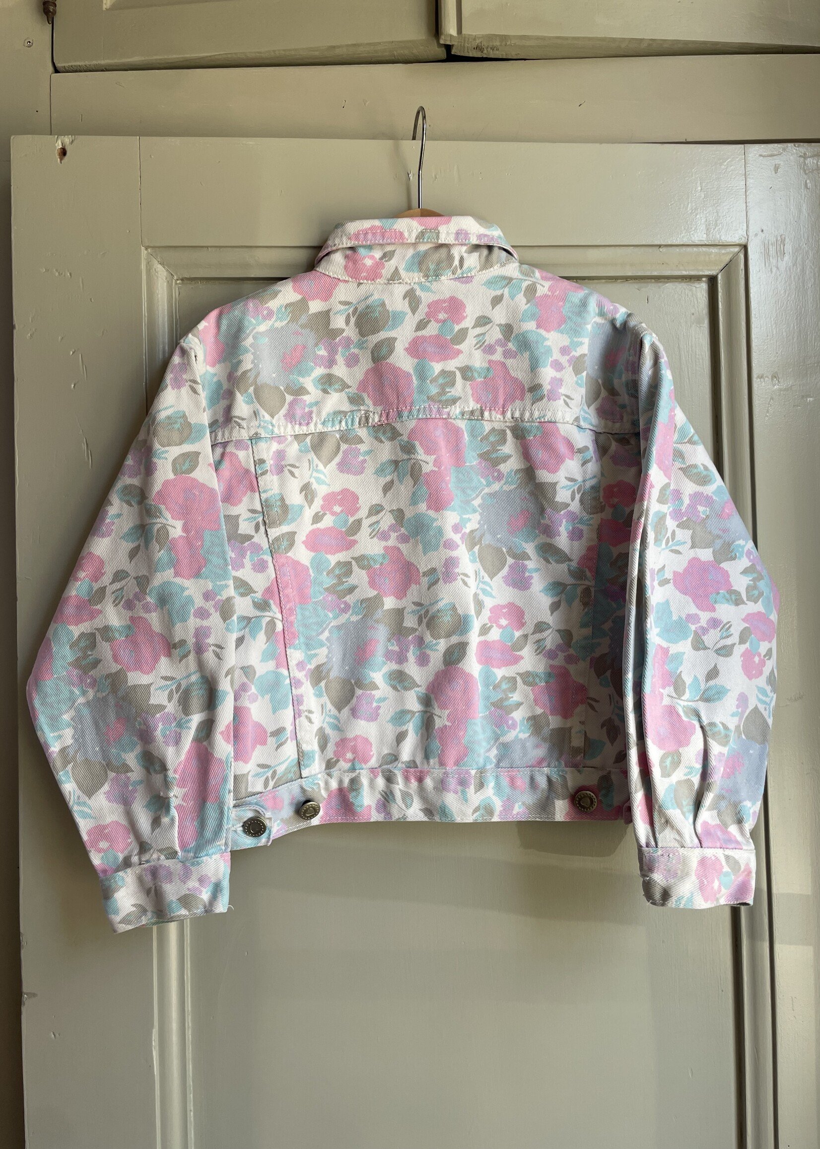 Vintage Floral Denim Jacket 8y