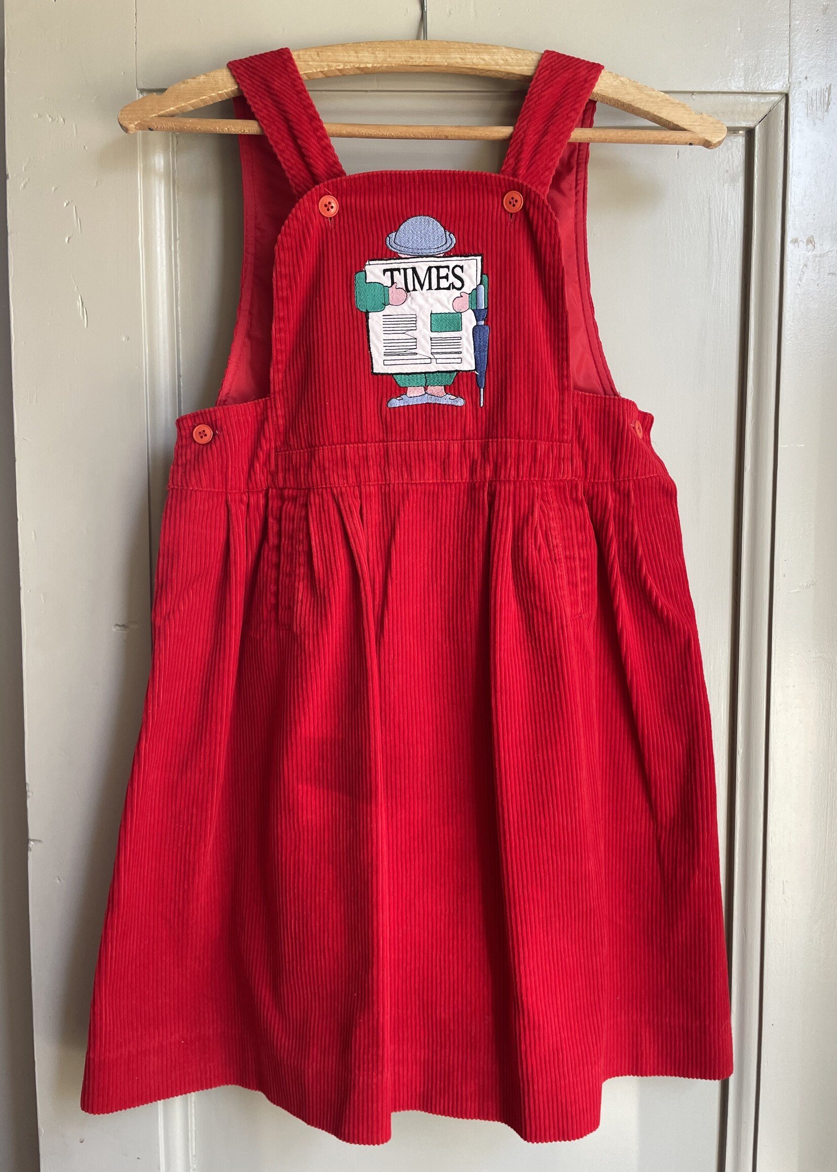Vintage Red Velvet Times Dress 9y
