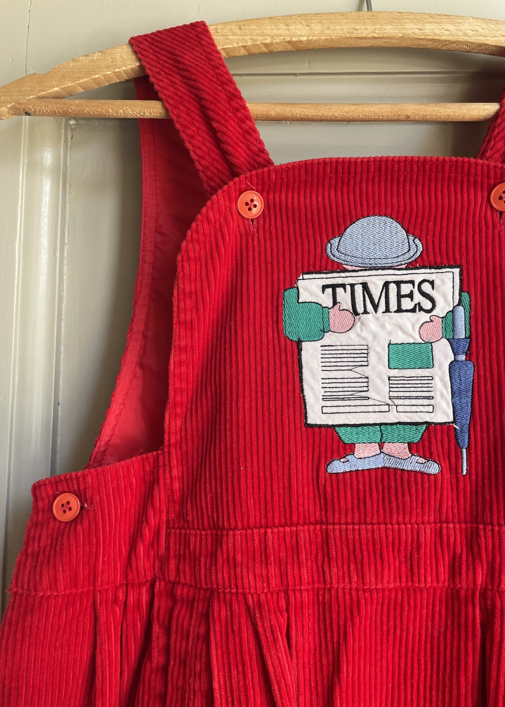 Vintage Red Velvet Times Dress 9y