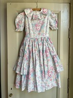 Handmade Floral Frilly Dress 8y