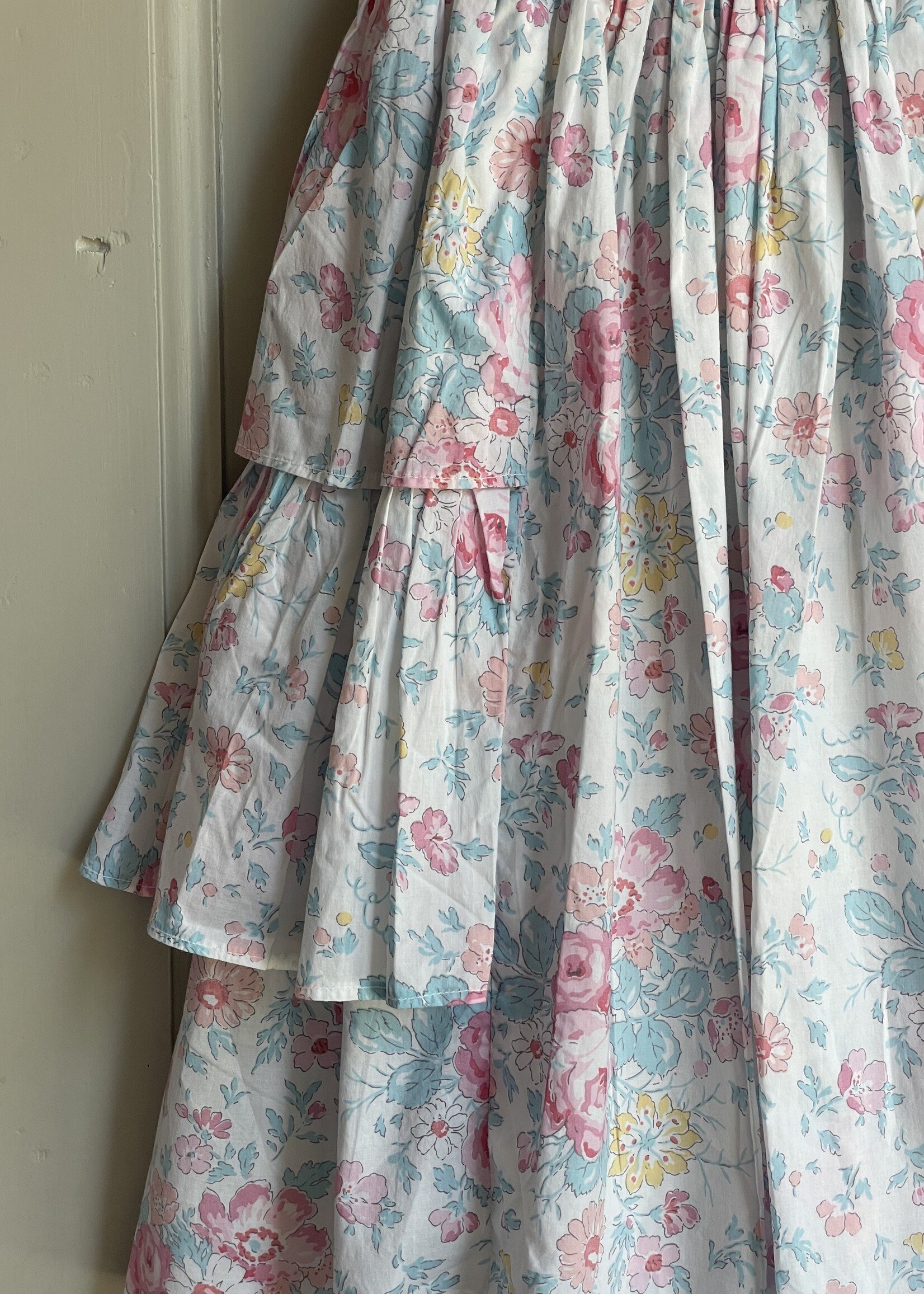 Handmade Floral Frilly Dress 8y